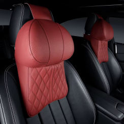 4 Pcs PU Leather Car Neck Rest Cushion